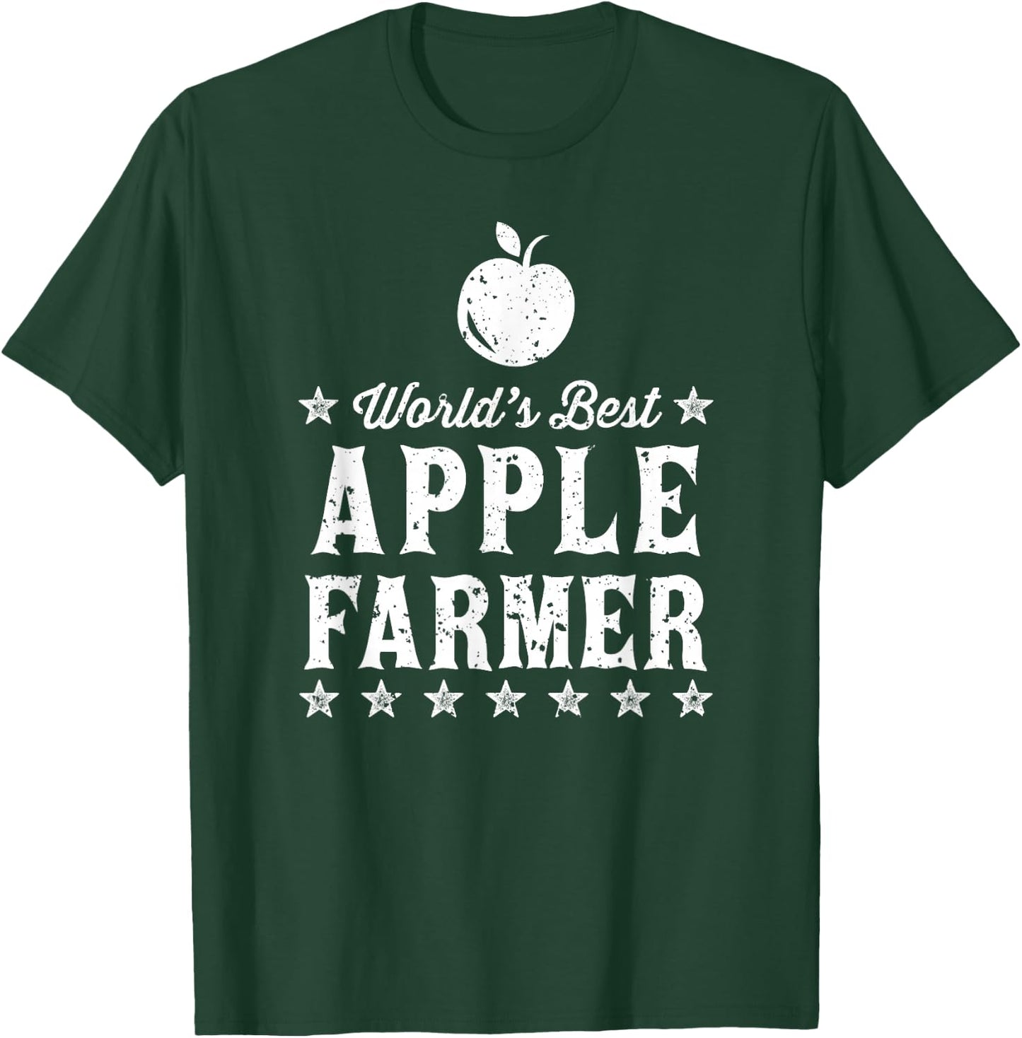 World's Best Apple Farmer T-Shirt - T-Shirt | Forest