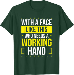 Broken Hand Survivor Funny Hand Broken Surgery Humor T-Shirt - T-Shirt | Forest