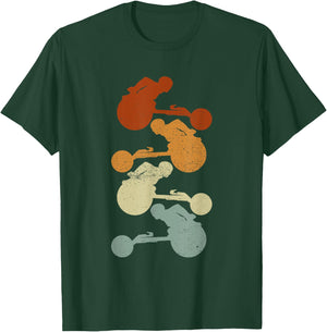 Wheelchair Marathoner Retro Colors - Wheelchair Racing T-Shirt - T-Shirt | Forest