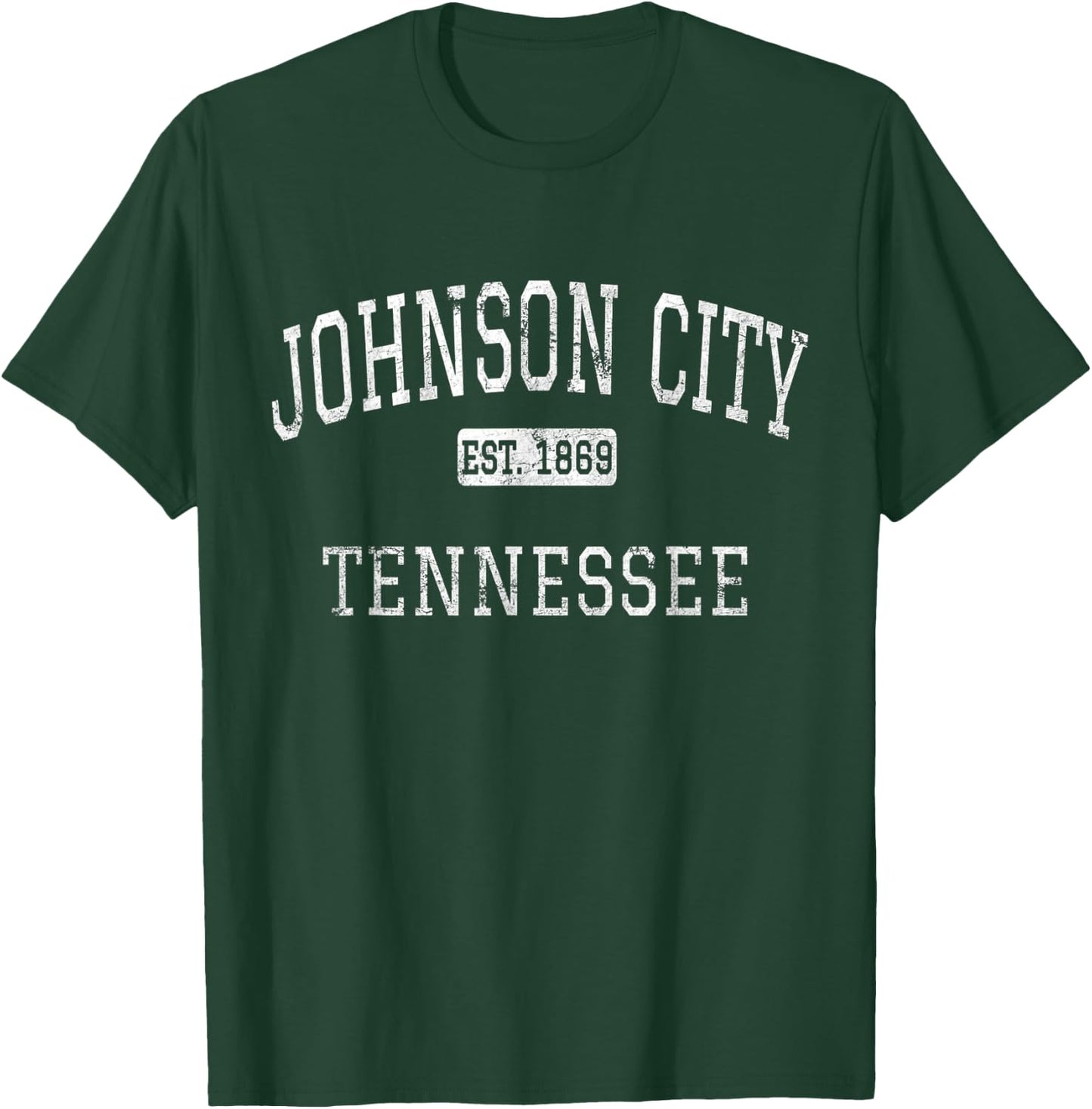 Johnson City Tennessee TN Vintage T-Shirt - T-Shirt | Forest