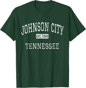 Johnson City Tennessee TN Vintage T-Shirt - T-Shirt | Forest