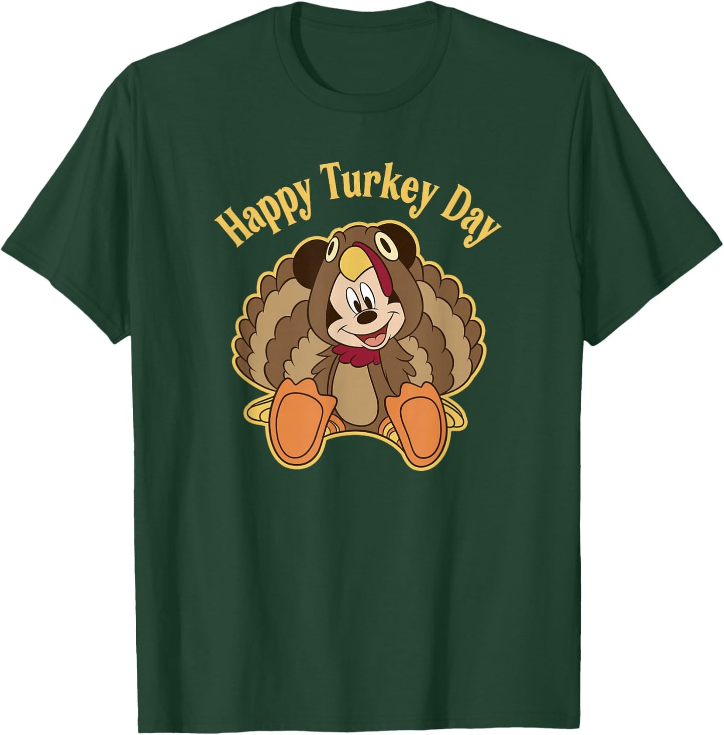 Disney Mickey and Friends Thanksgiving Mickey Turkey T-Shirt - T-Shirt | Forest