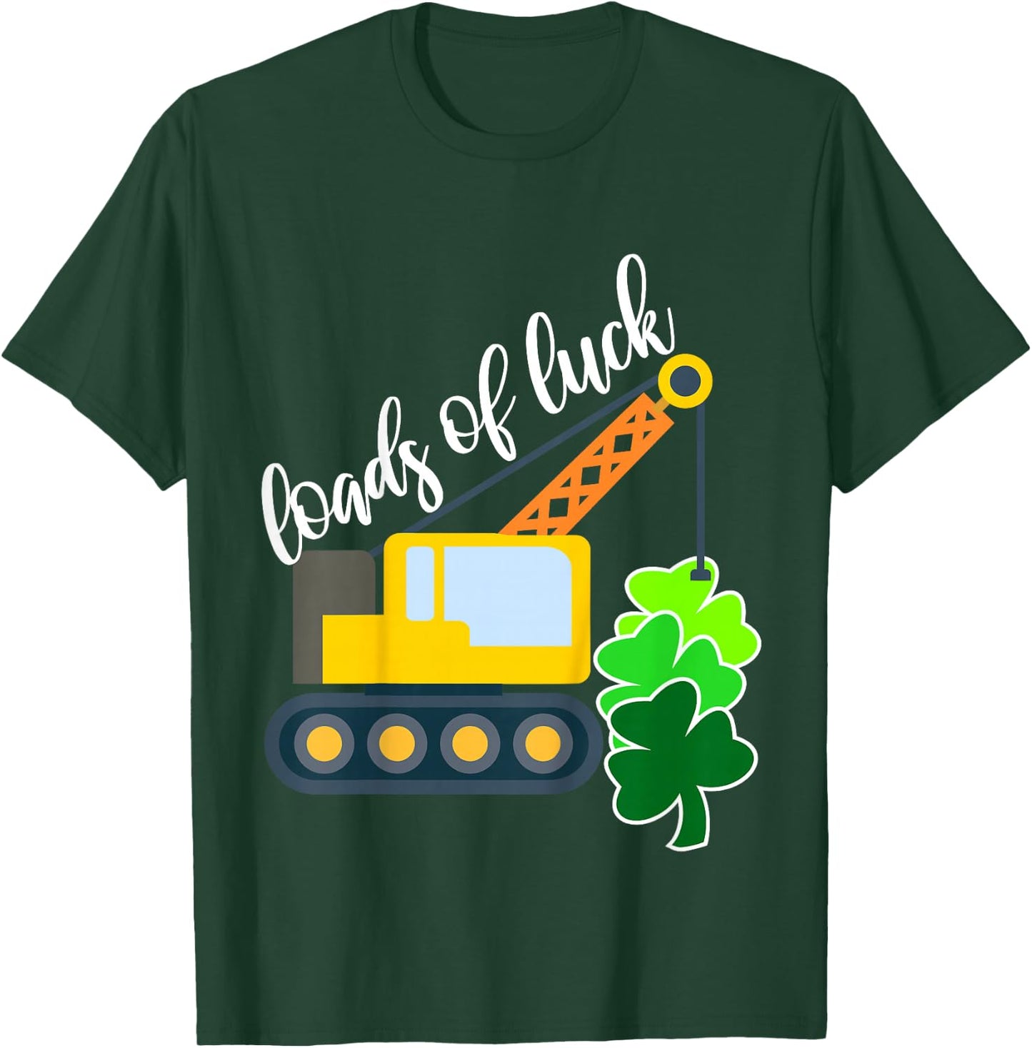 Loads Of Luck Toddler Boys St Patricks Day Truck Shamrock T-Shirt - T-Shirt | Forest