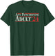 Any Functioning Adult 2024 Funny Retro Election Logo Vintage T-Shirt - T-Shirt | Forest