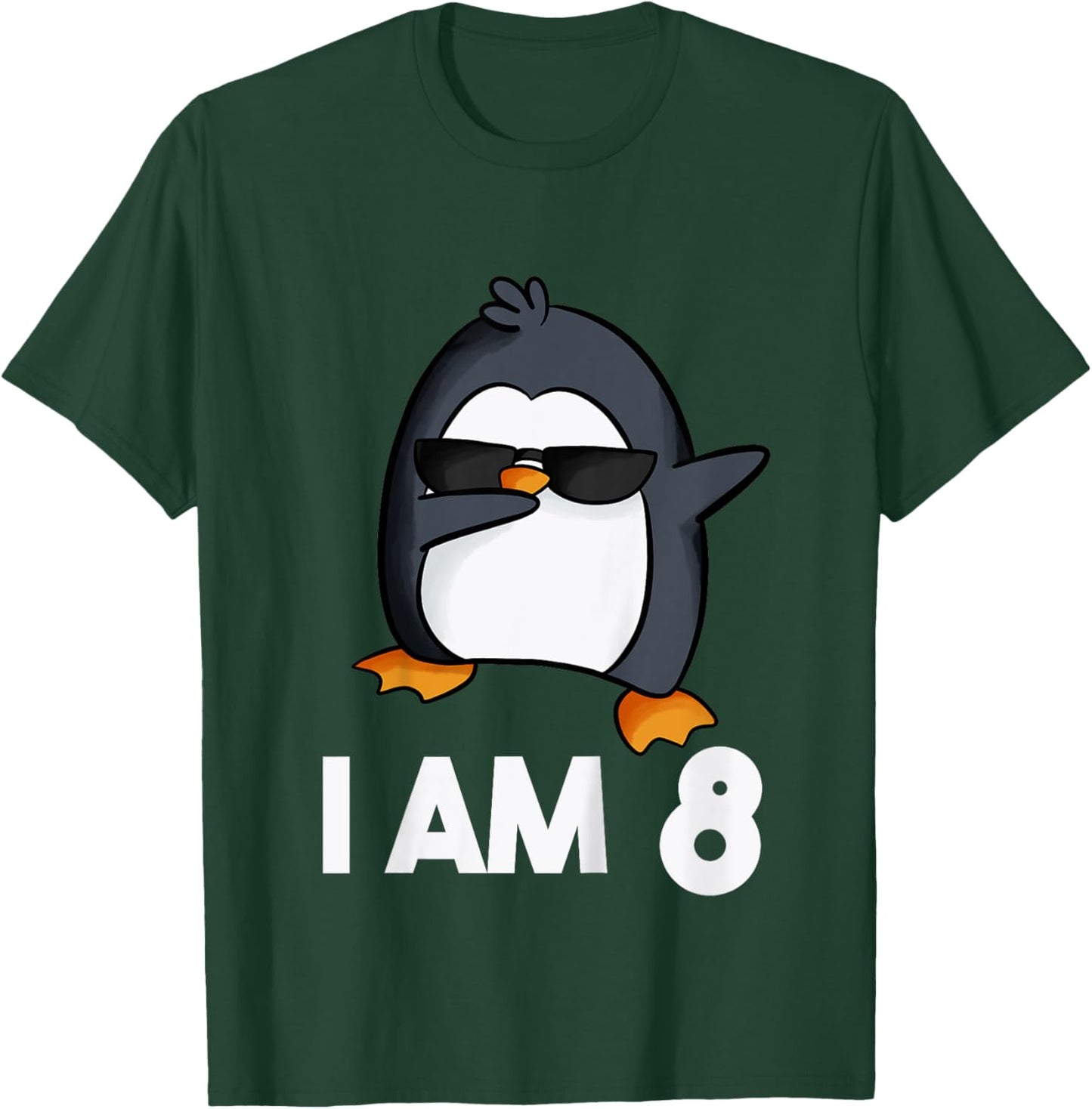 Penguin Birthday Shirt 8 Years Old Birthday Outfit Kids T-Shirt - T-Shirt | Forest