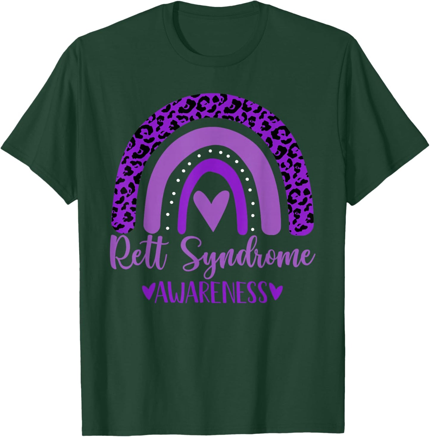 we wear Purple Rainbow awsewome for Rett Syndrome Awareness T-Shirt - T-Shirt | Forest
