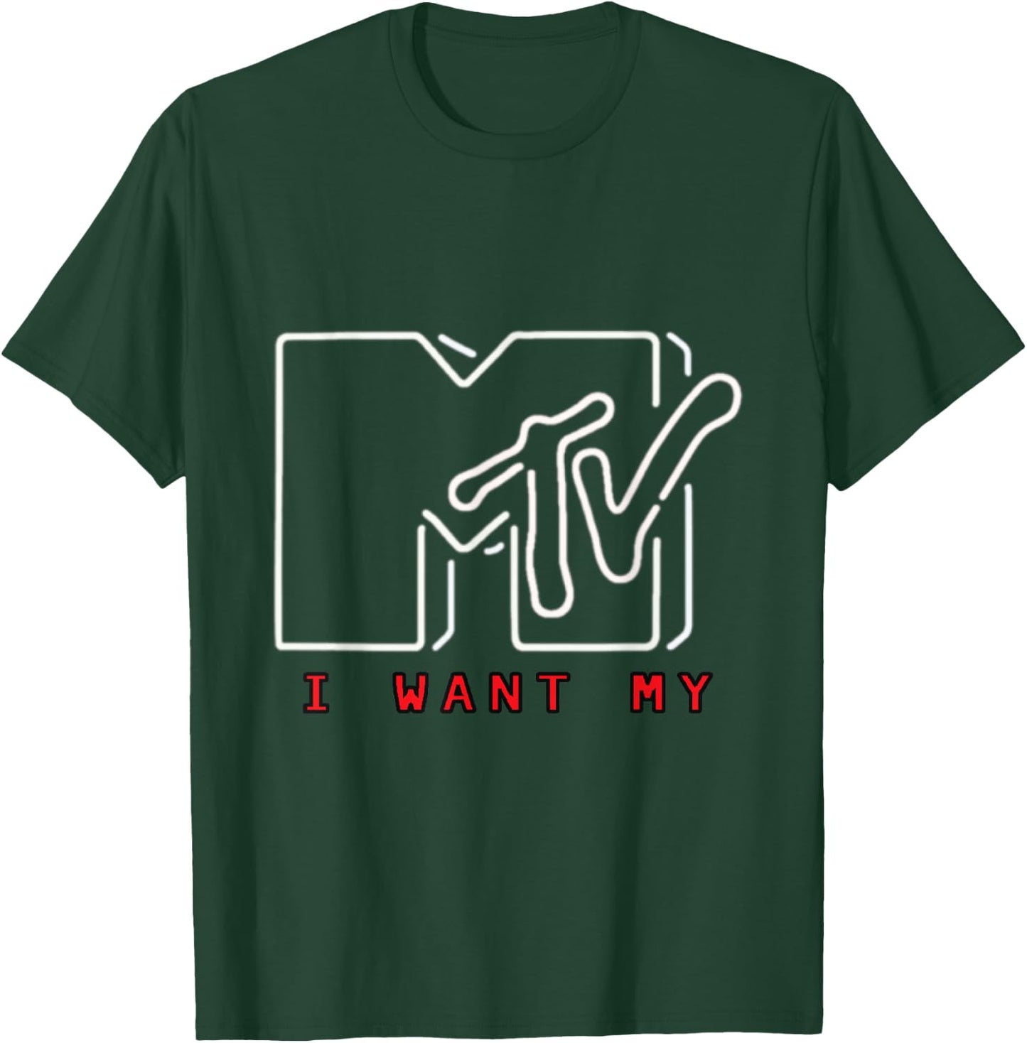 I Want My MTV Neon T-Shirt - T-Shirt | Forest