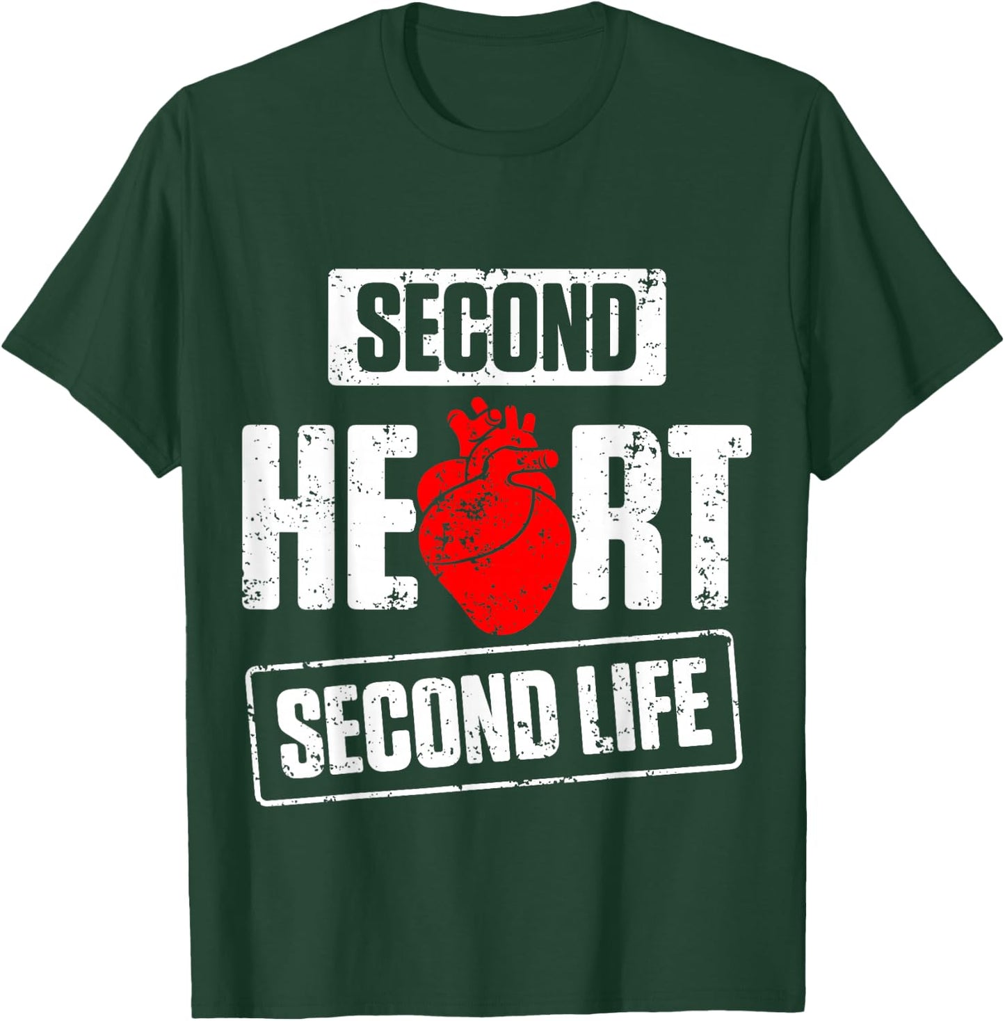 Heart Transplant Recipient Second Surgery Survivor T-Shirt - T-Shirt | Forest