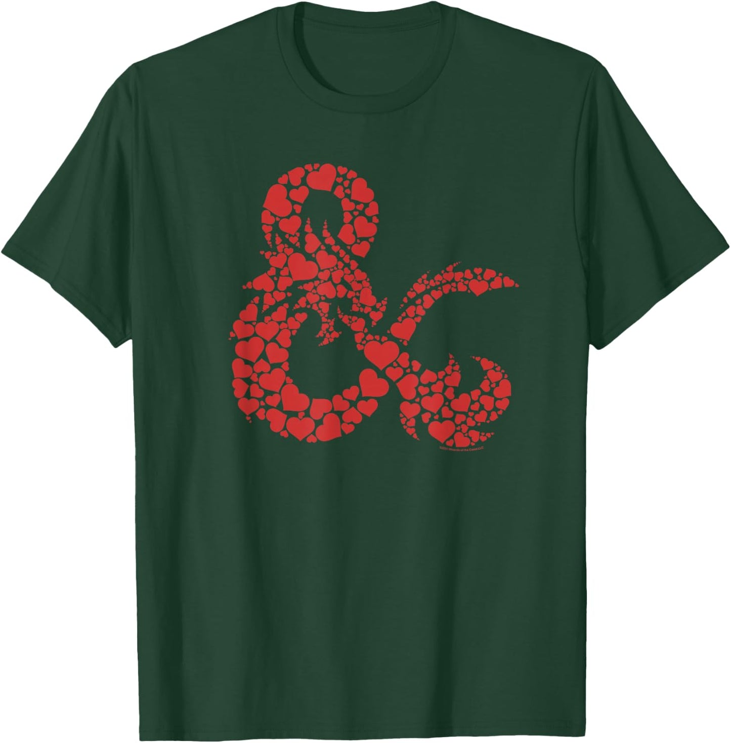 Dungeons & Dragons Heart Valentine's Day Logo T-Shirt - T-Shirt | Forest