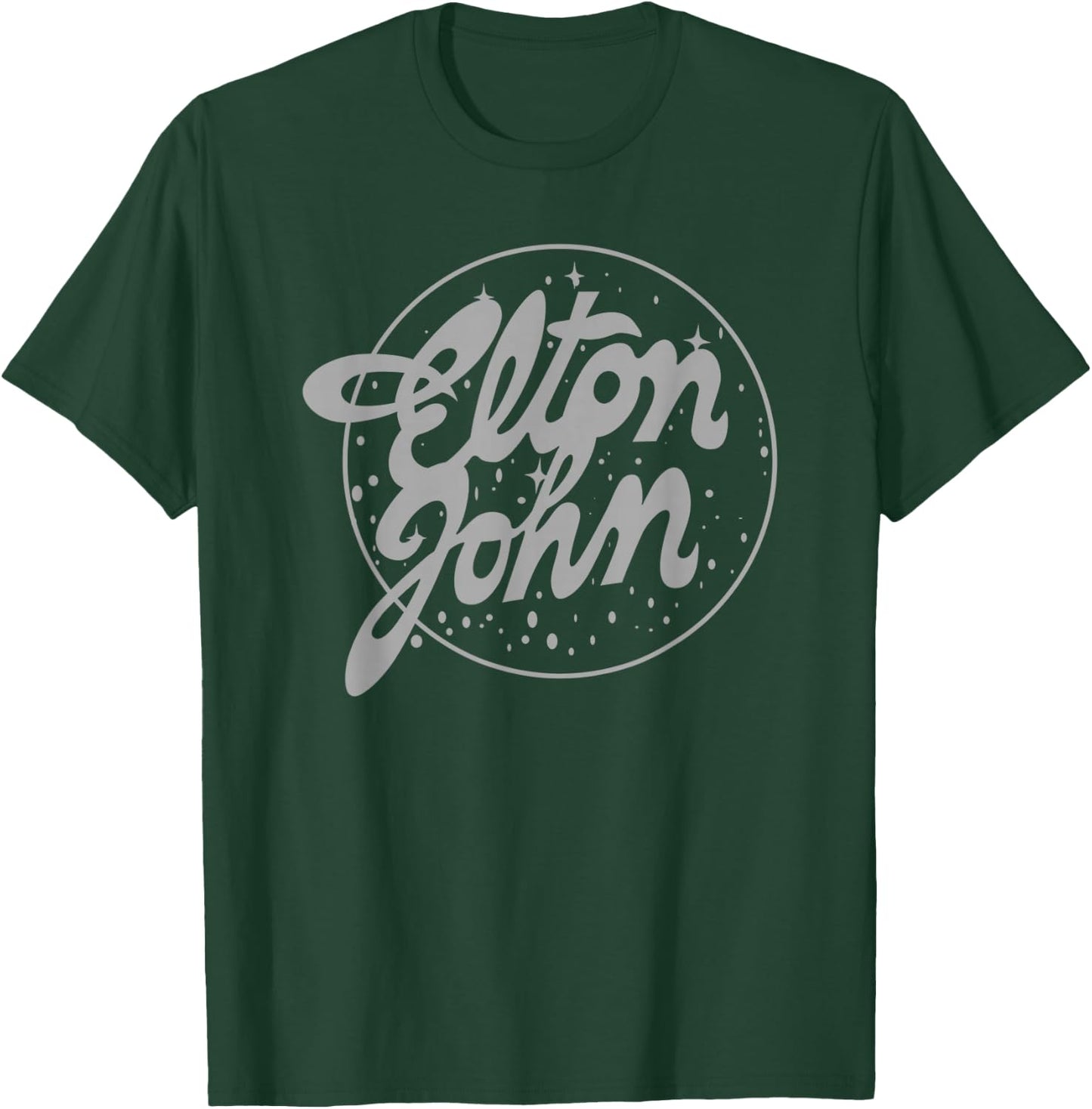 Elton John Official Vintage Tour Logo T-Shirt - T-Shirt | Forest