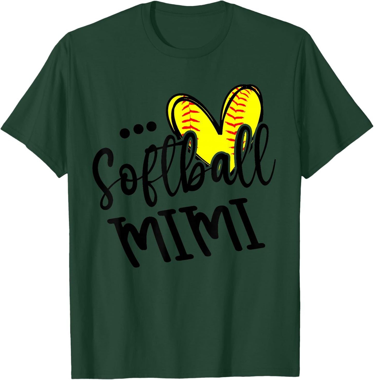 Softball Mimi T-Shirt - T-Shirt | Forest