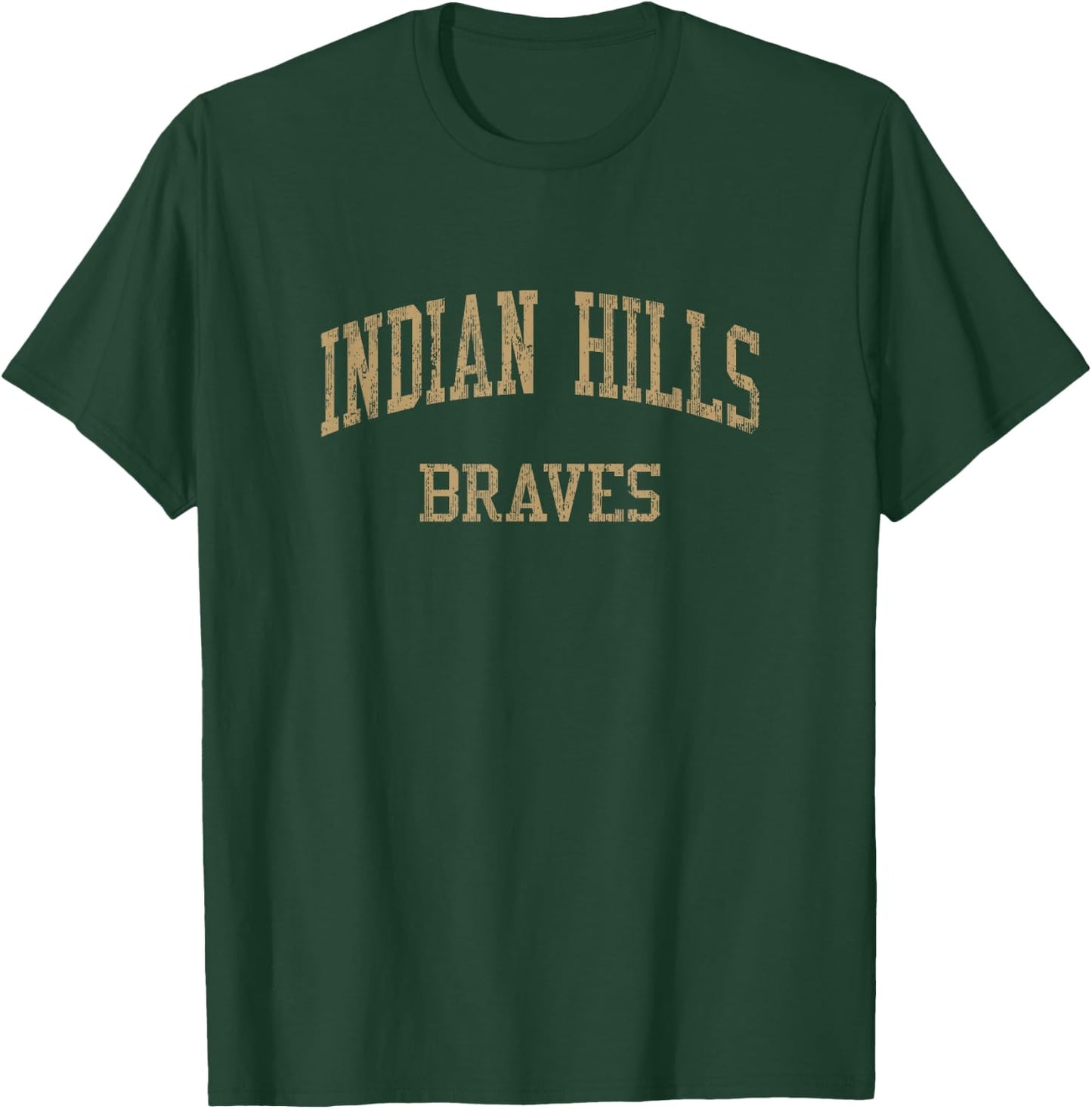 Indian Hills High School HS Oakland NJ Vintage Sports T-Shirt - T-Shirt | Forest