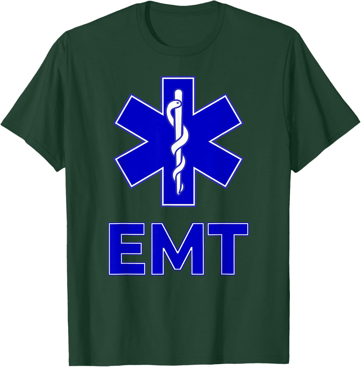 Star of Life Emt Ems Emergency Medical Services Technician T-Shirt - T-Shirt | Forest
