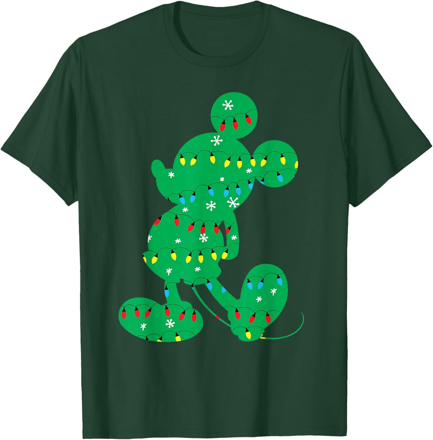 Disney - Mickey Mouse Holiday Lights T-Shirt - T-Shirt | Forest