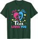 Pink Or Blue Tia Loves You Baby Gender Reveal Party T-Shirt - T-Shirt | Forest