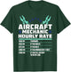Aeroplane Mechanic Aircraft Construction - Aeroplane Technician T-Shirt - T-Shirt | Forest
