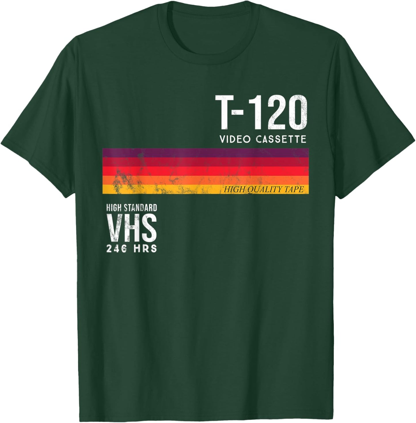 Vintage 80s Video Cassette Tape VHS T-Shirt - T-Shirt | Forest
