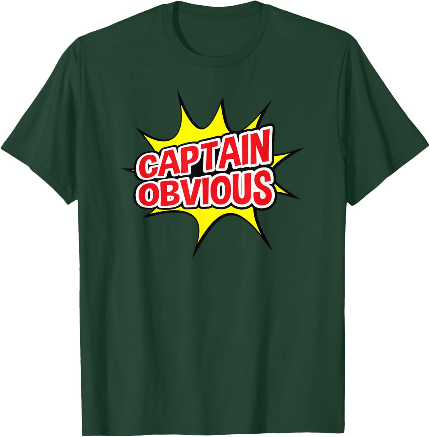 Captain Obvious Superhero Pow Punch T-Shirt - T-Shirt | Forest