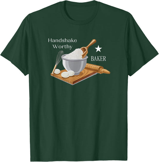 Women's & Men's Best Baker Shirt, Star Baker, Gift Baker T-Shirt - T-Shirt | Forest