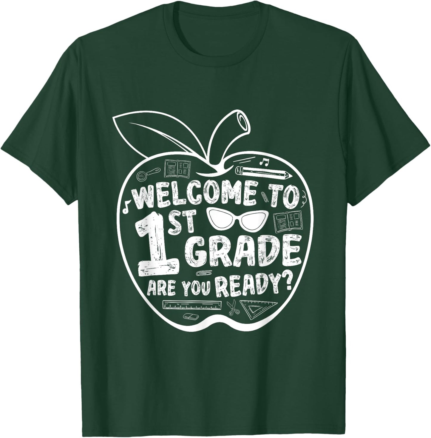 Welcome To 1st Grade Are You Ready? First Grade Teacher T-Shirt - T-Shirt | Forest