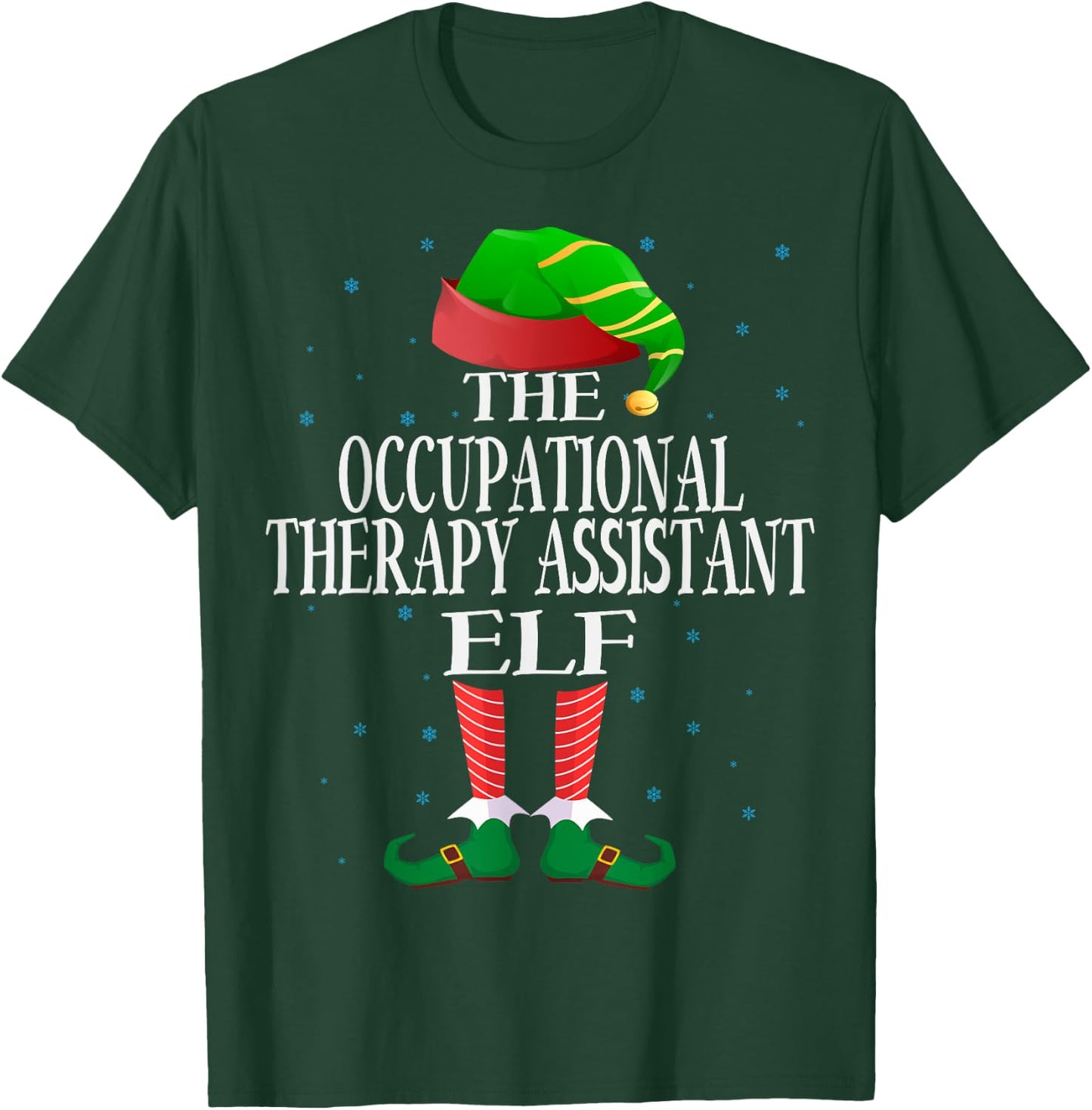 Occupational Therapy Assistant Elf Matching Pajama Christmas T-Shirt - T-Shirt | Forest
