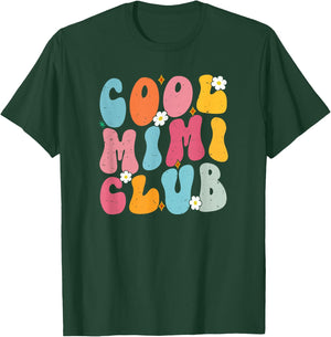 Cool Mimi Club Mother's Day Groovy Retro Best Mom Ever T-Shirt - T-Shirt | Forest