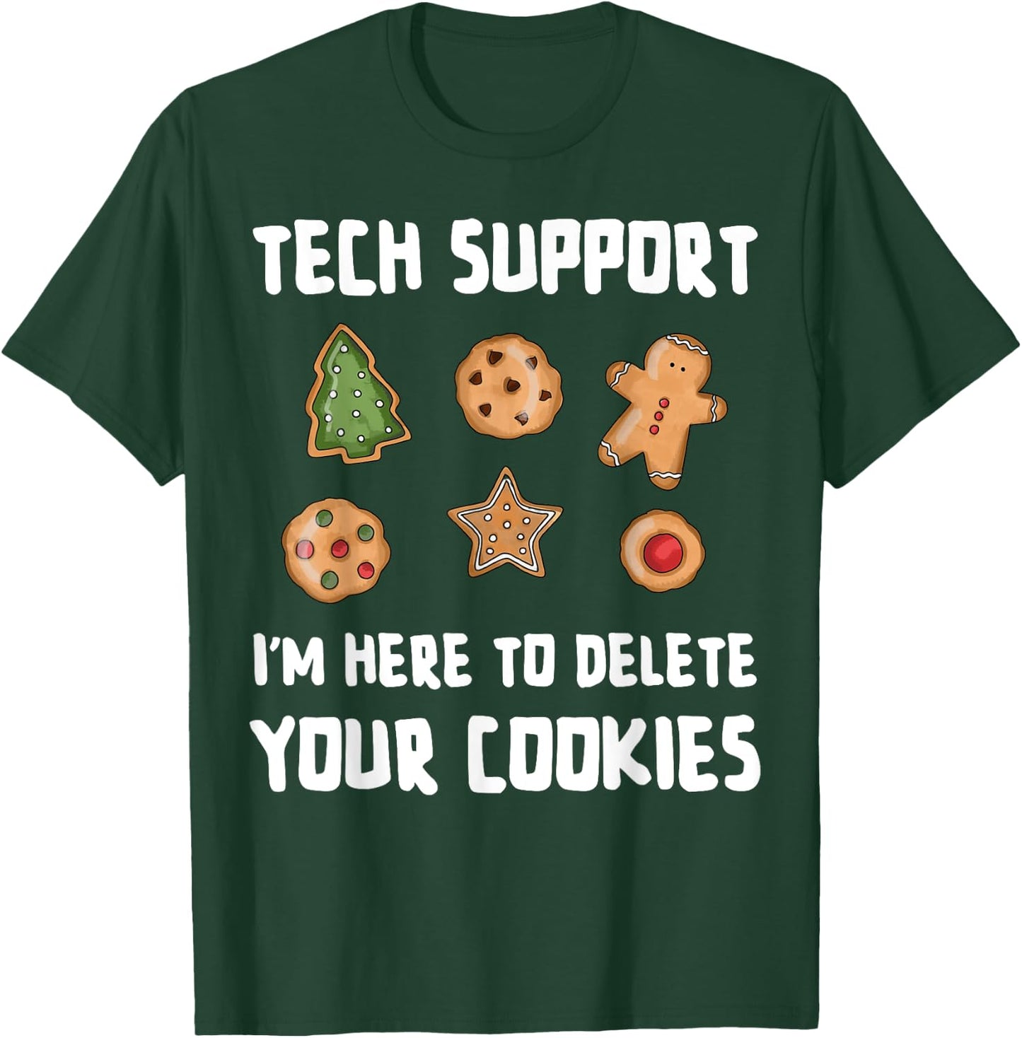 Funny Christmas Tech Support Computer Programmer Developer T-Shirt - T-Shirt | Forest