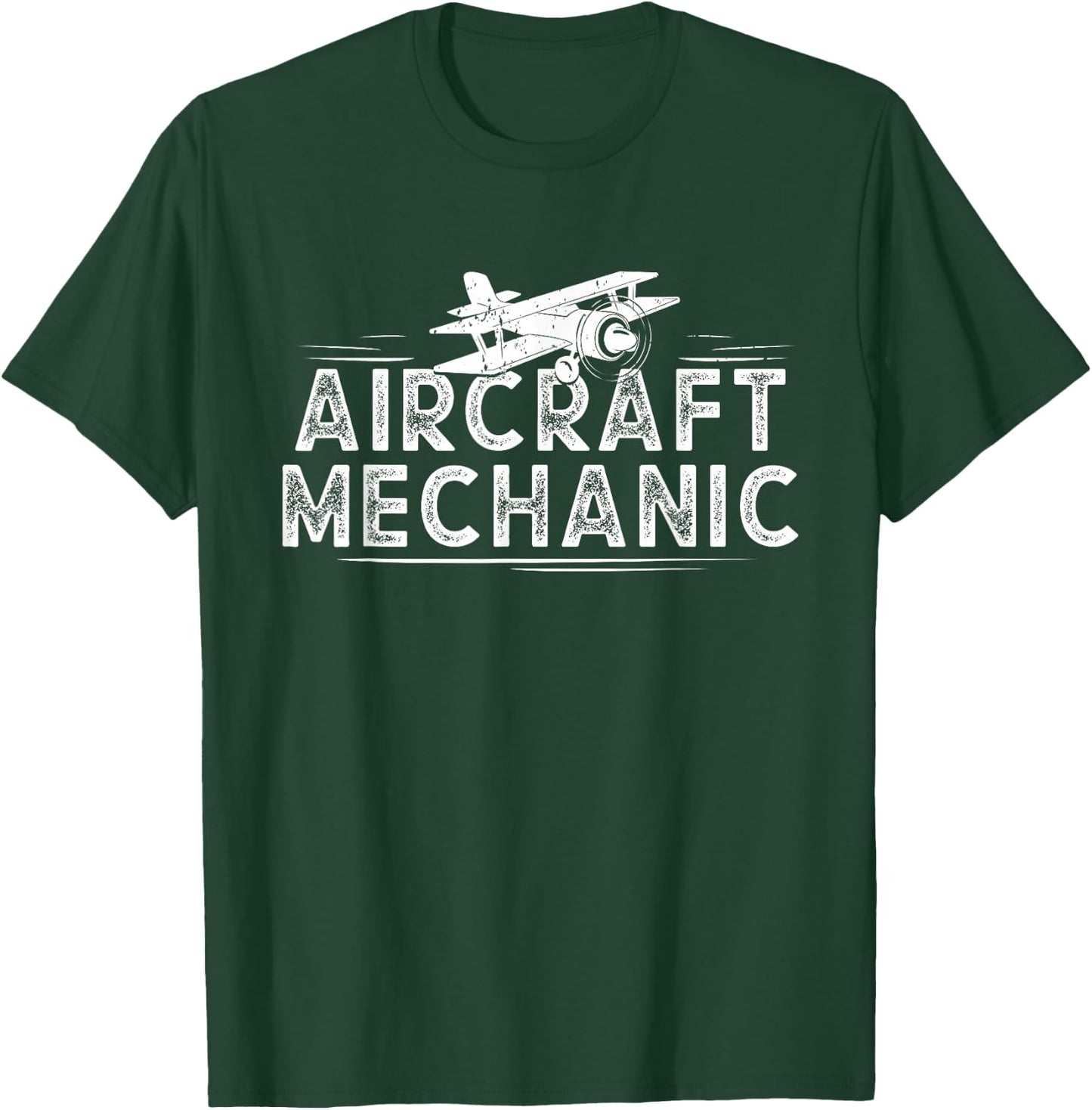 Aircraft Mechanic - Airplane Mechanic Aviation Outfit Gift T-Shirt - T-Shirt | Forest