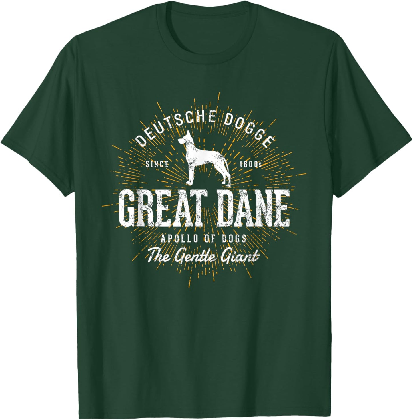 Vintage Style Retro Great Dane T-Shirt - T-Shirt | Forest