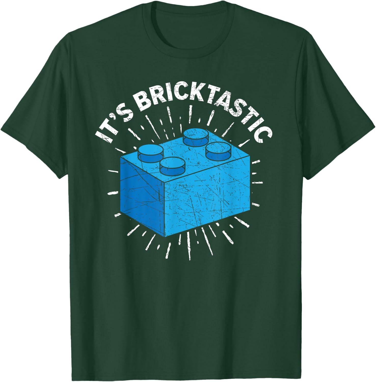 It's Bricktastic Master Builder Bricks Building Blocks T-Shirt - T-Shirt | Forest