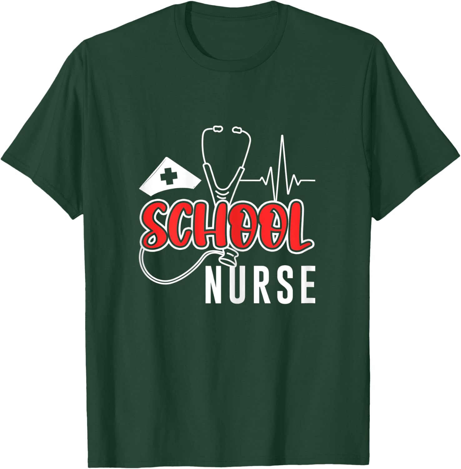 School Nurse Nursing Doctor Medical Medicine Hospital Health T-Shirt - T-Shirt | Forest