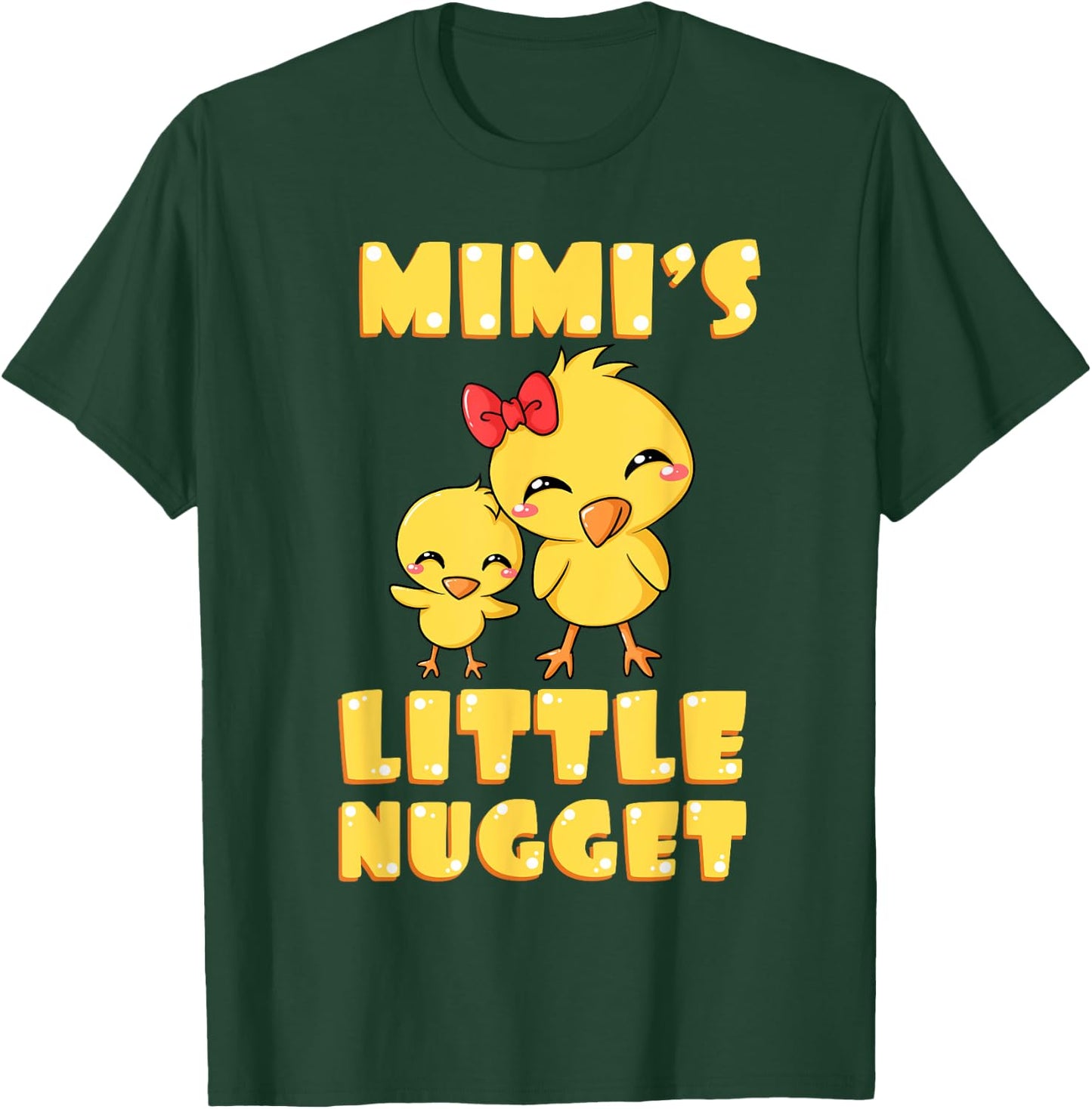 Mimi's Little Nugget Chicken Lover Grandma Mother's Day T-Shirt - T-Shirt | Forest