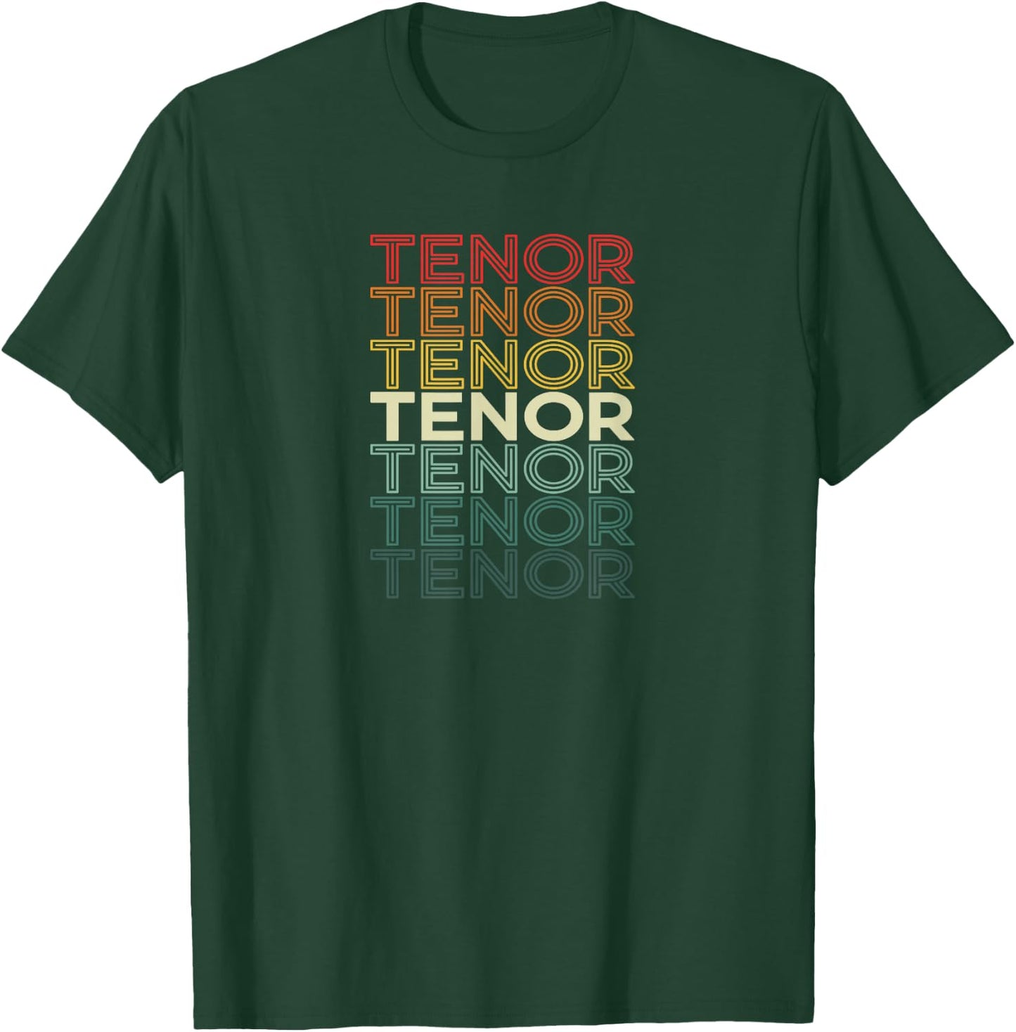 Tenor repeating word Barbershop Quartet Singer T-Shirt - T-Shirt | Forest
