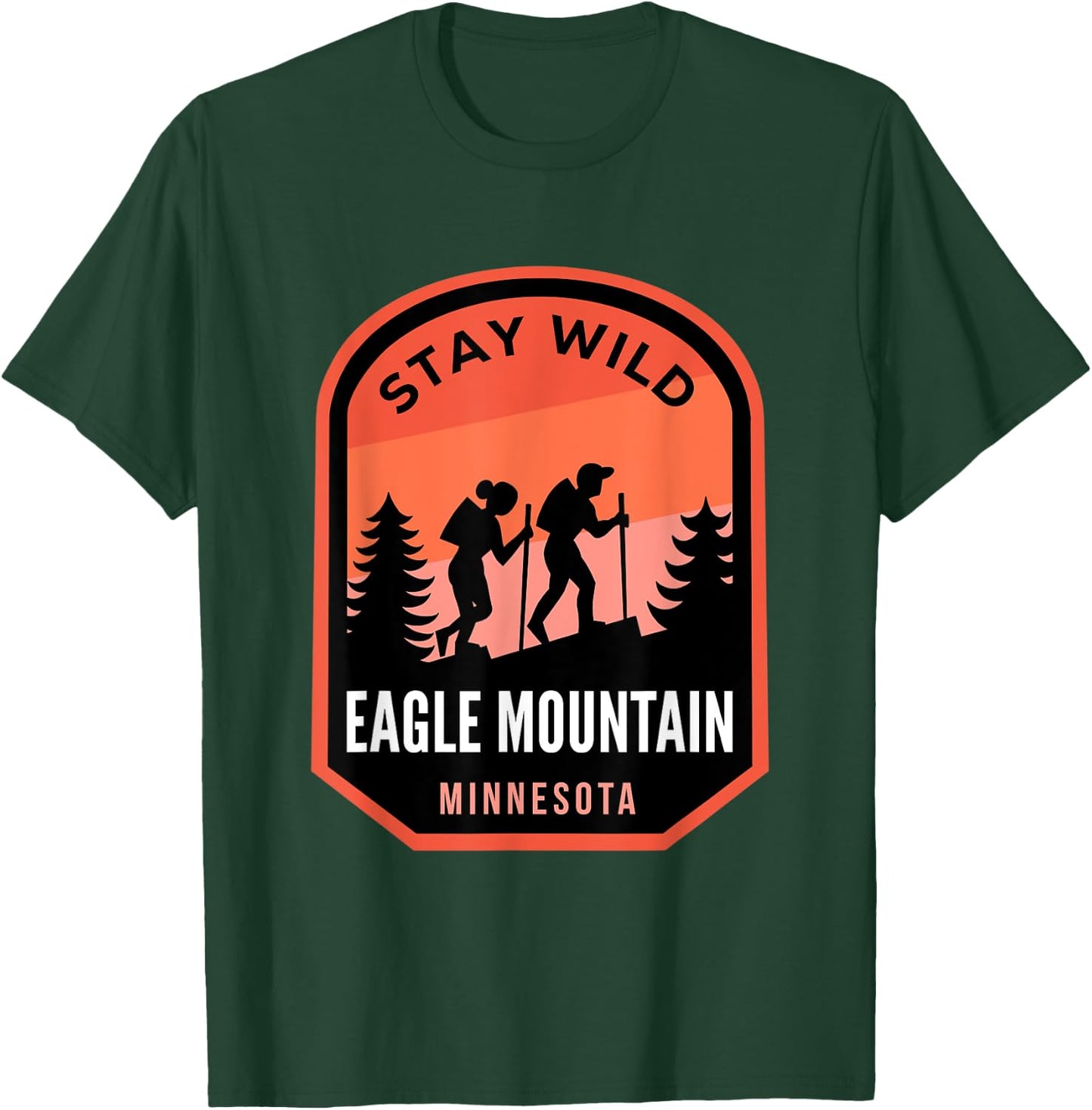 Eagle Mountain Minnesota Hiking in Nature T-Shirt - T-Shirt | Forest