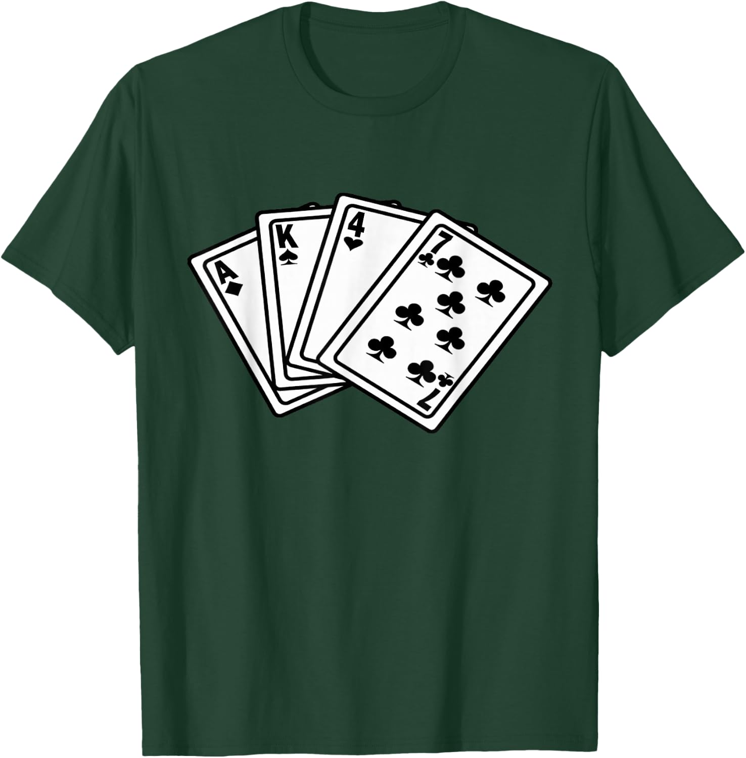Poker AK-47 | Funny Poker Men Shirt T-Shirt - T-Shirt | Forest