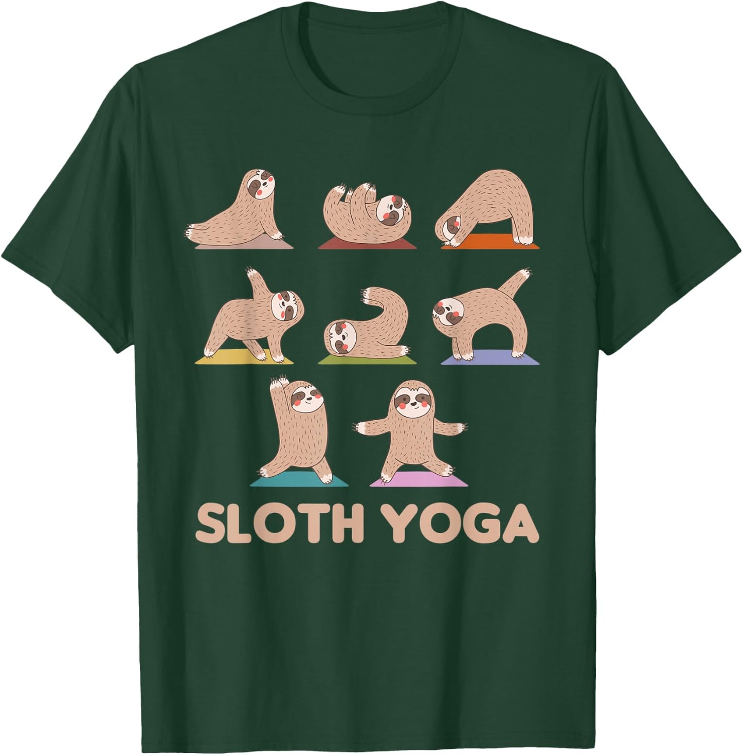 Sloth Yoga Cute Sloths Do Sport Sloth Yoga T-Shirt - T-Shirt | Forest