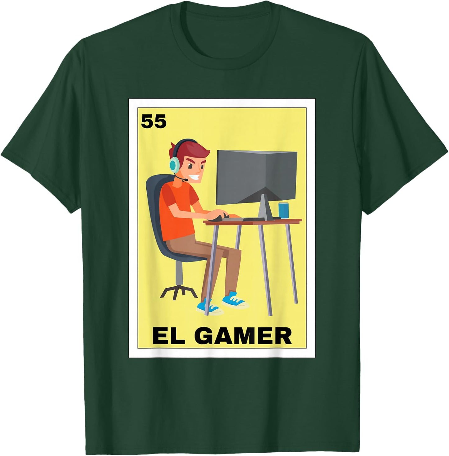 Funny Mexican Design for Gamers - El Gamer T-Shirt - T-Shirt | Forest