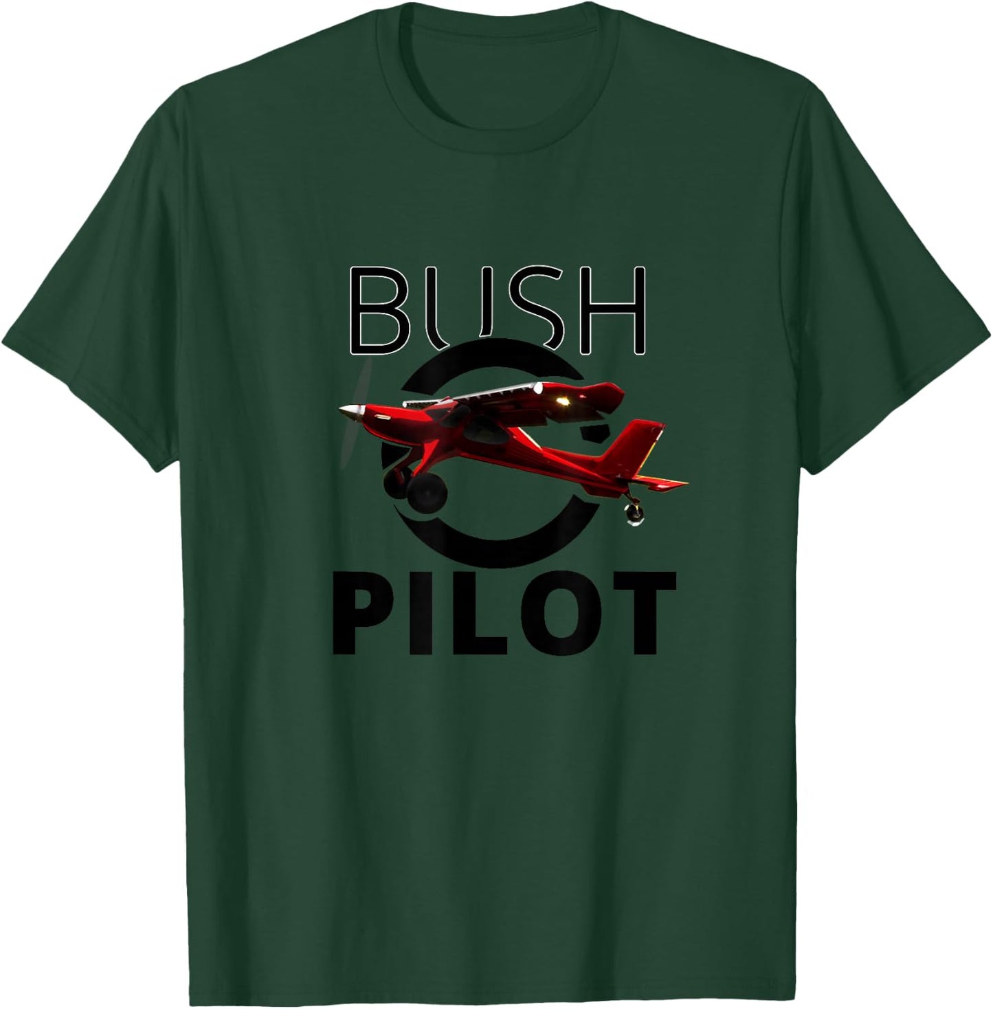 Bush Pilot Airplane STOL Aeroplane Bush Aeroplane T-Shirt - T-Shirt | Forest