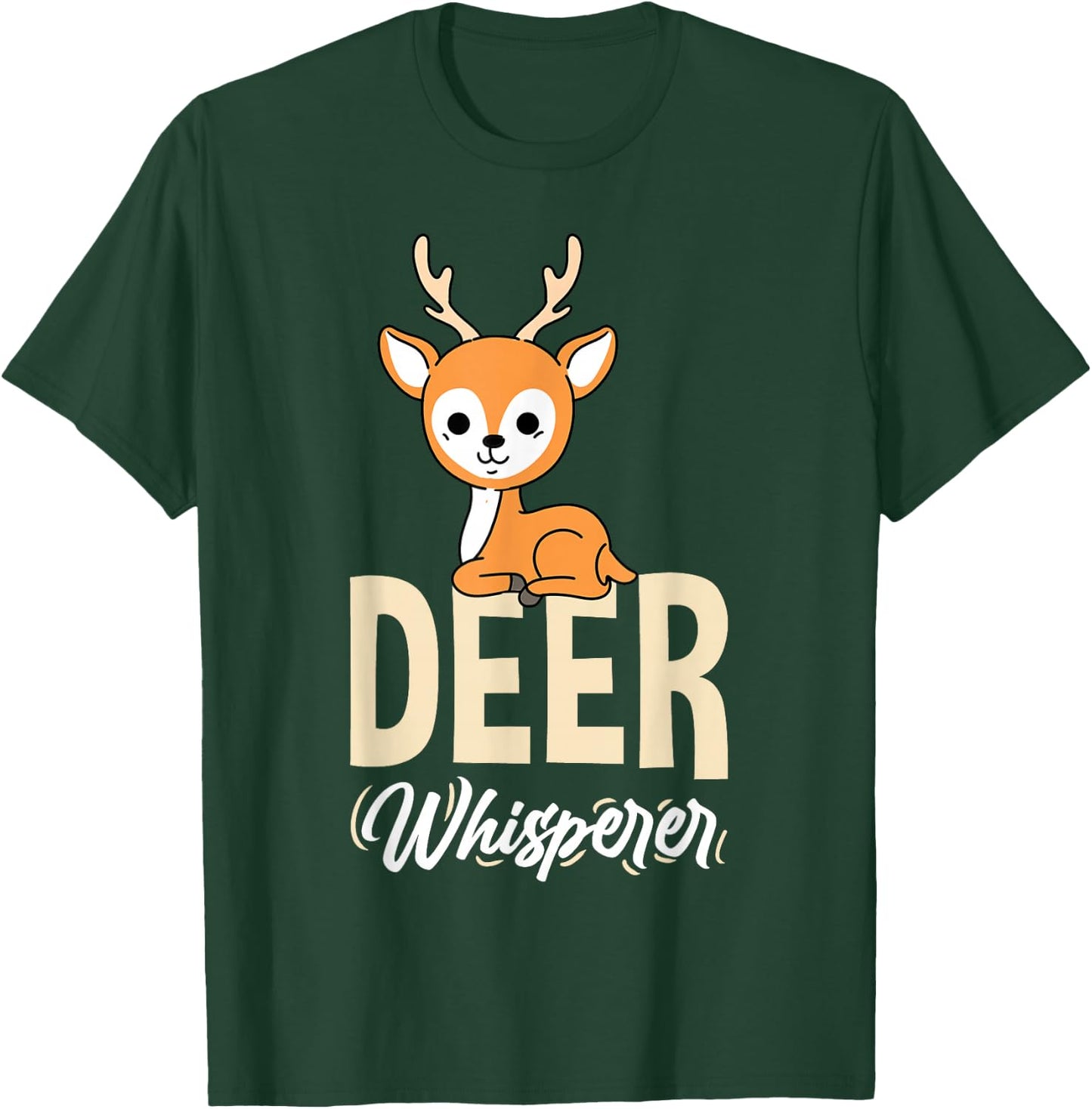 Kawaii Deer Whisperer T-Shirt - T-Shirt | Forest
