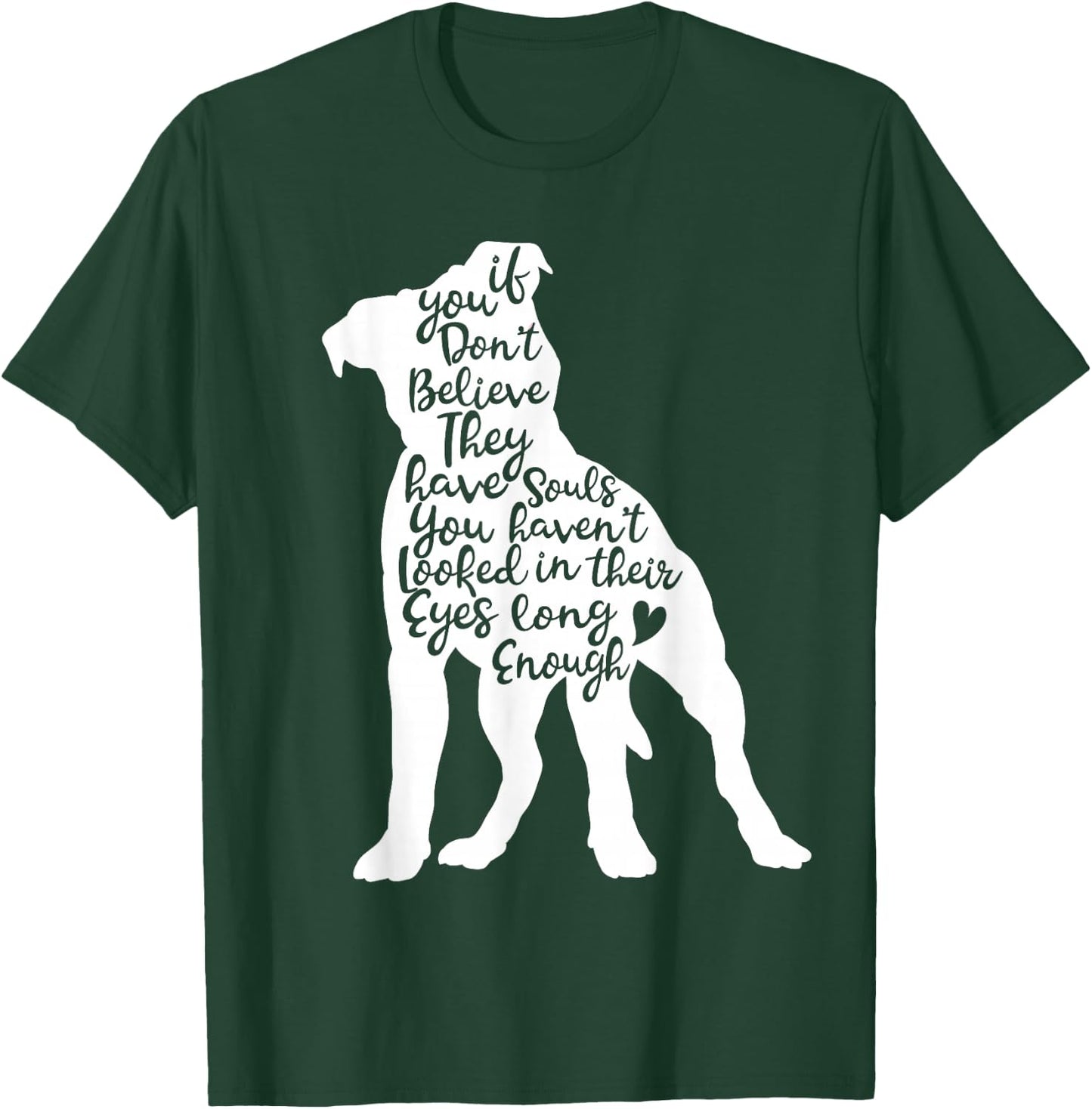 Pitbull Souls Rescue Breed Pit Bull Lover Cute Dog Mom T-Shirt - T-Shirt | Forest