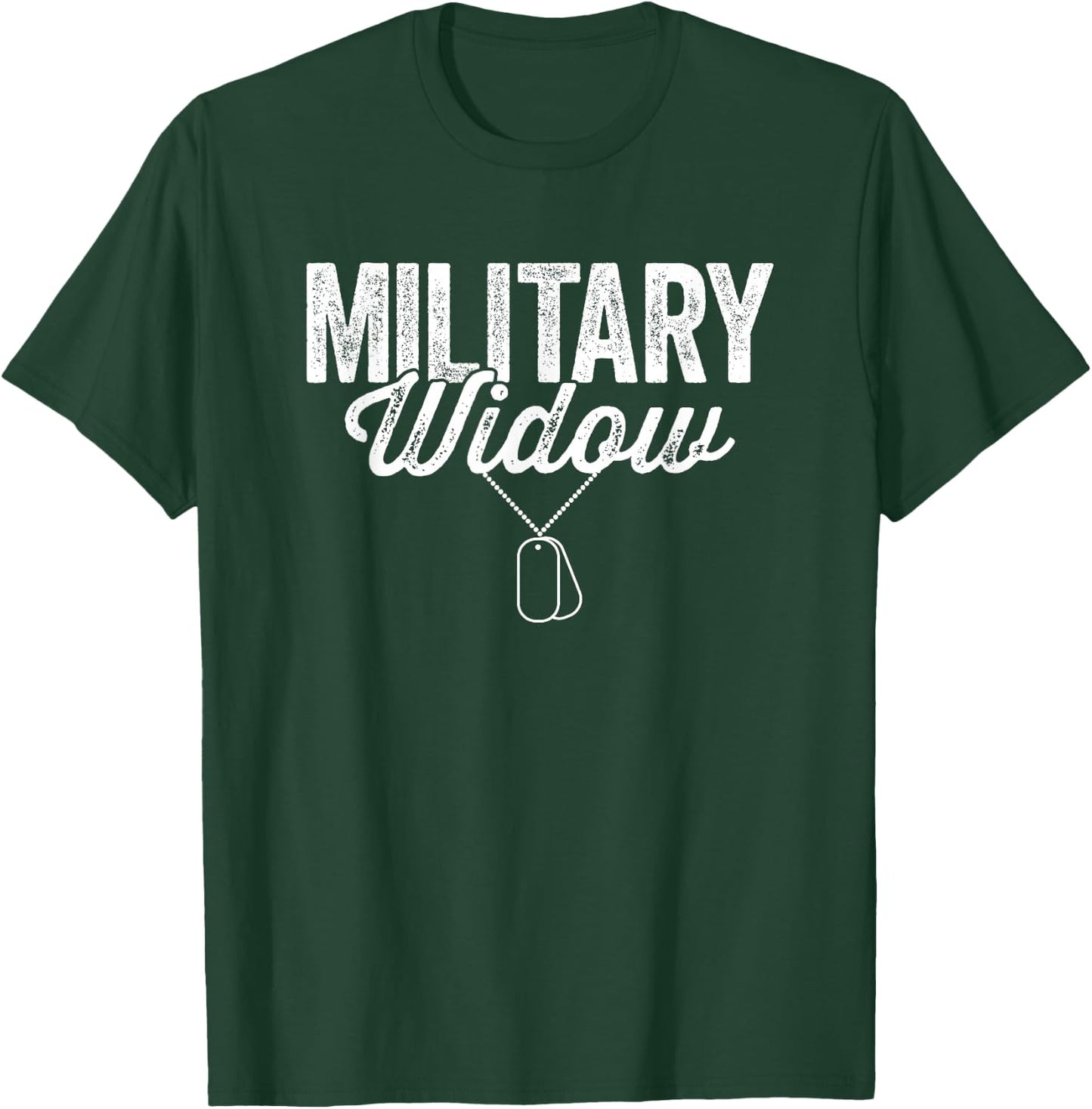 Military Widow Soldier Veterans Day T-Shirt - T-Shirt | Forest