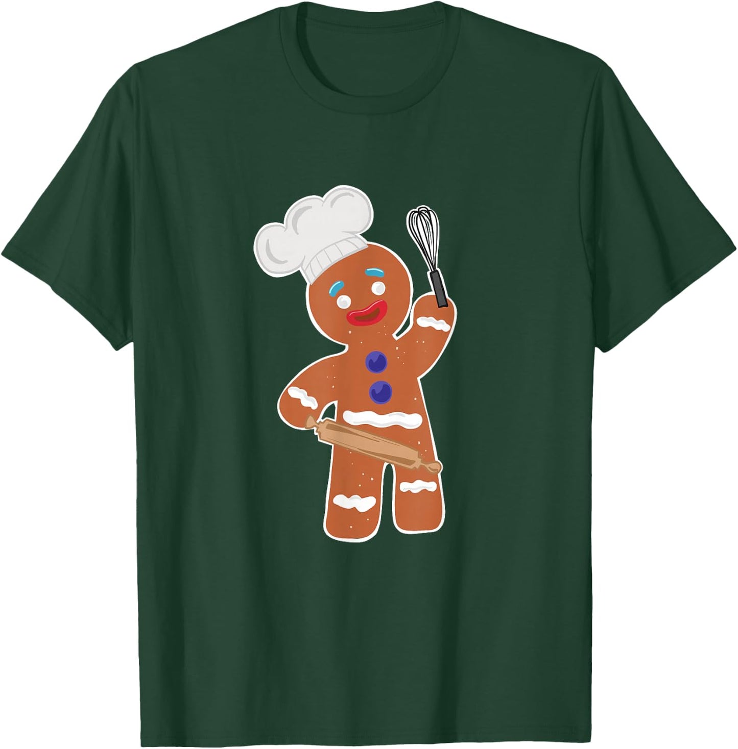 Gingerbread Man Christmas baking T-Shirt - T-Shirt | Forest