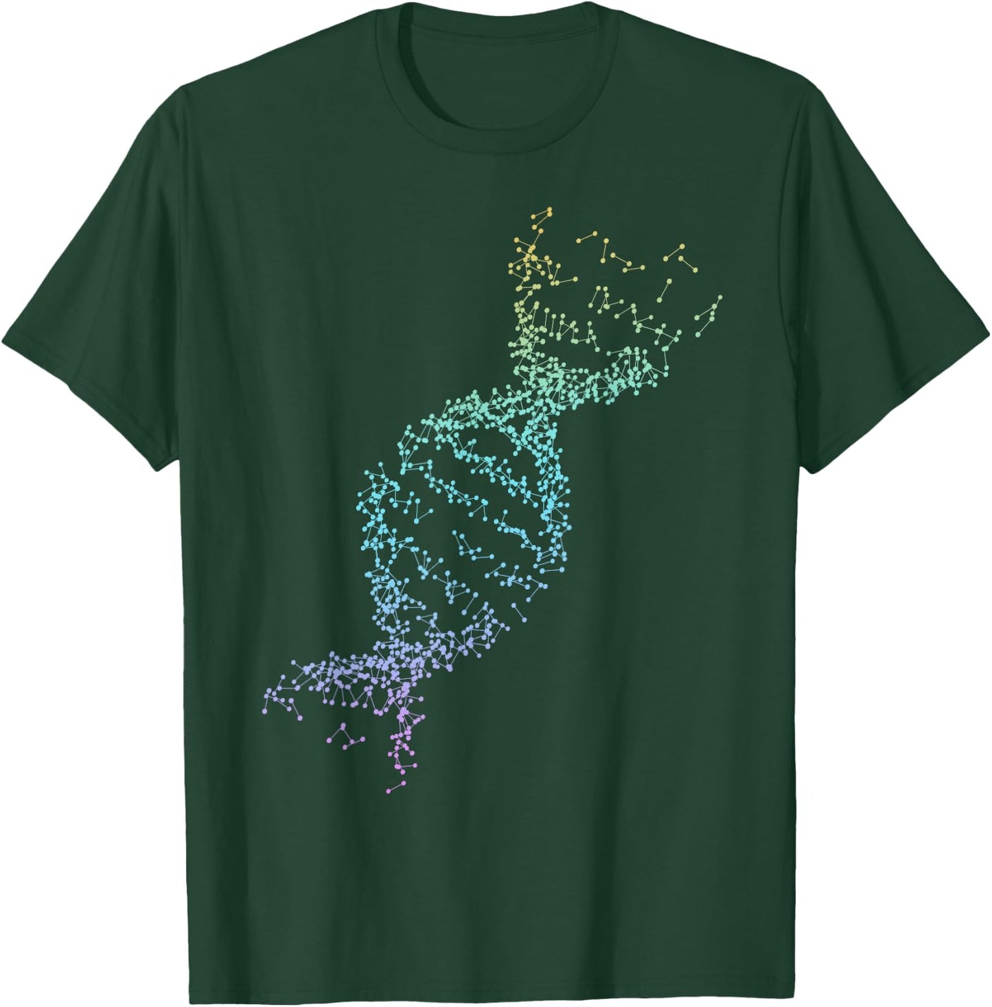 Nerdy Science 2021 DNA Double Helix Women Men Professor Funny Teacher T-Shirt - T-Shirt | Forest