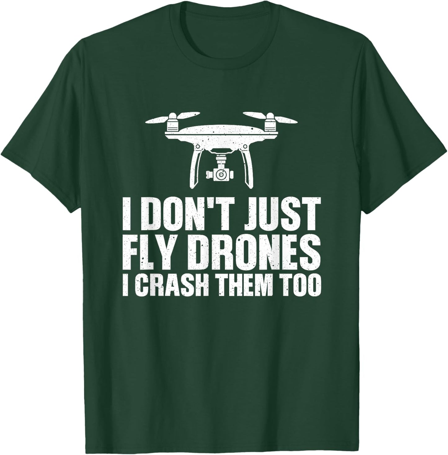 Funny Drone Art Women Boys Drone Racing Drone Pilot T-Shirt - T-Shirt | Forest
