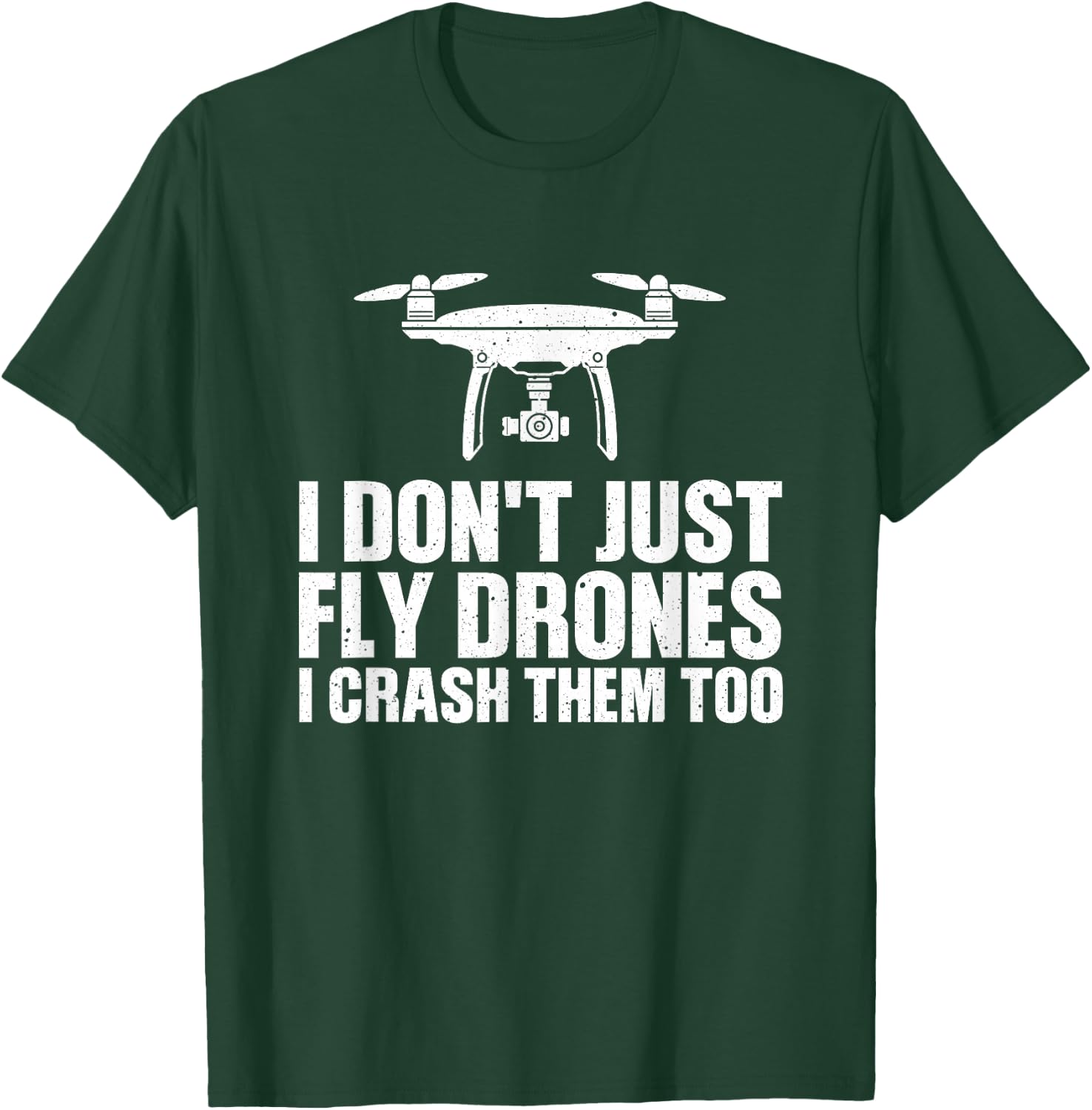 Funny Drone Art Women Boys Drone Racing Drone Pilot T-Shirt - T-Shirt | Forest