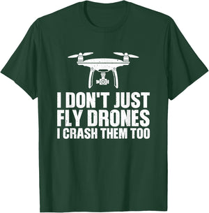 Funny Drone Art Women Boys Drone Racing Drone Pilot T-Shirt - T-Shirt | Forest