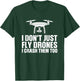 Funny Drone Art Women Boys Drone Racing Drone Pilot T-Shirt - T-Shirt | Forest