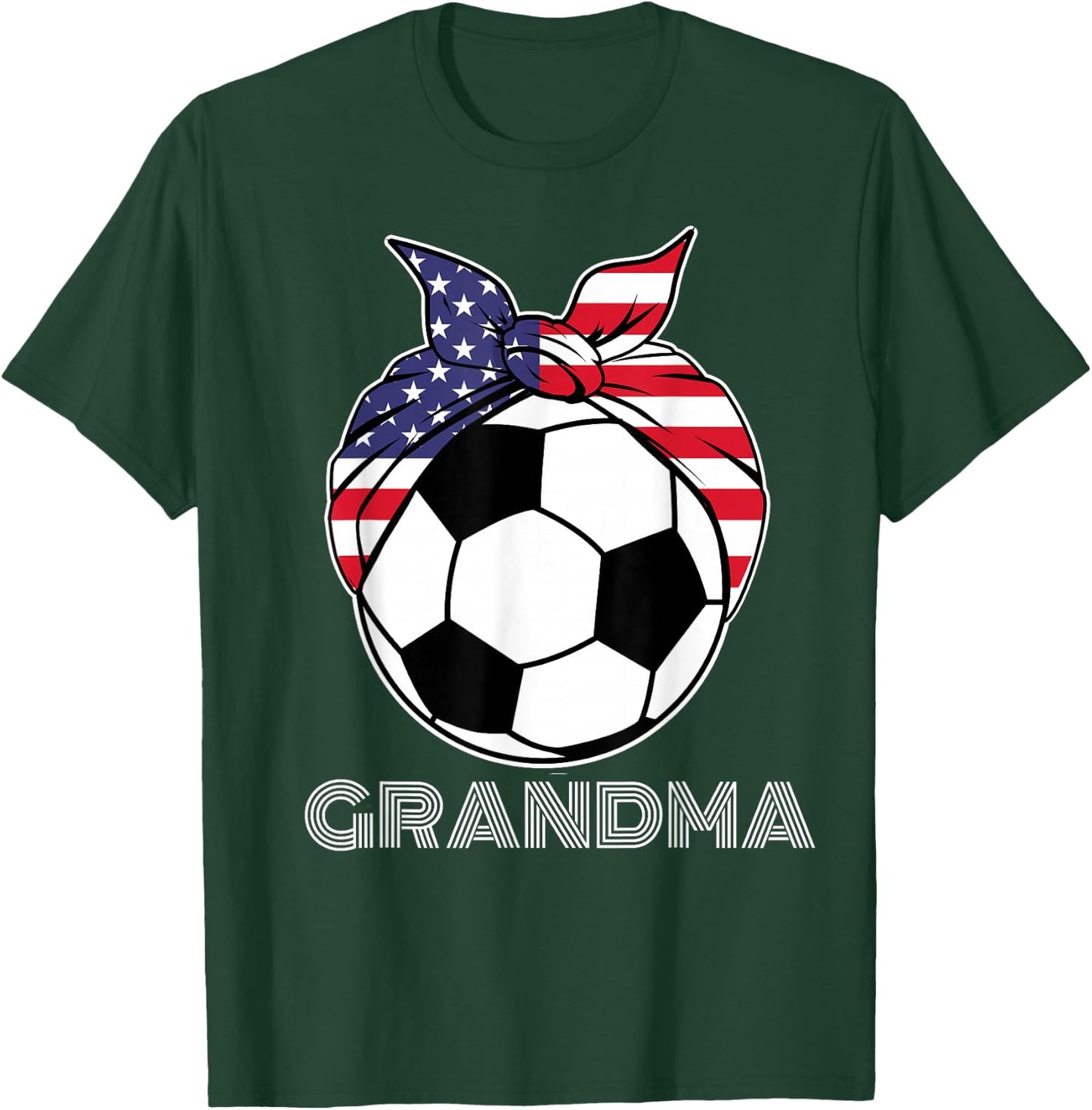 Grandma Gear Nana Grammy Nanny Mamaw Soccer Grandmother T-Shirt - T-Shirt | Forest