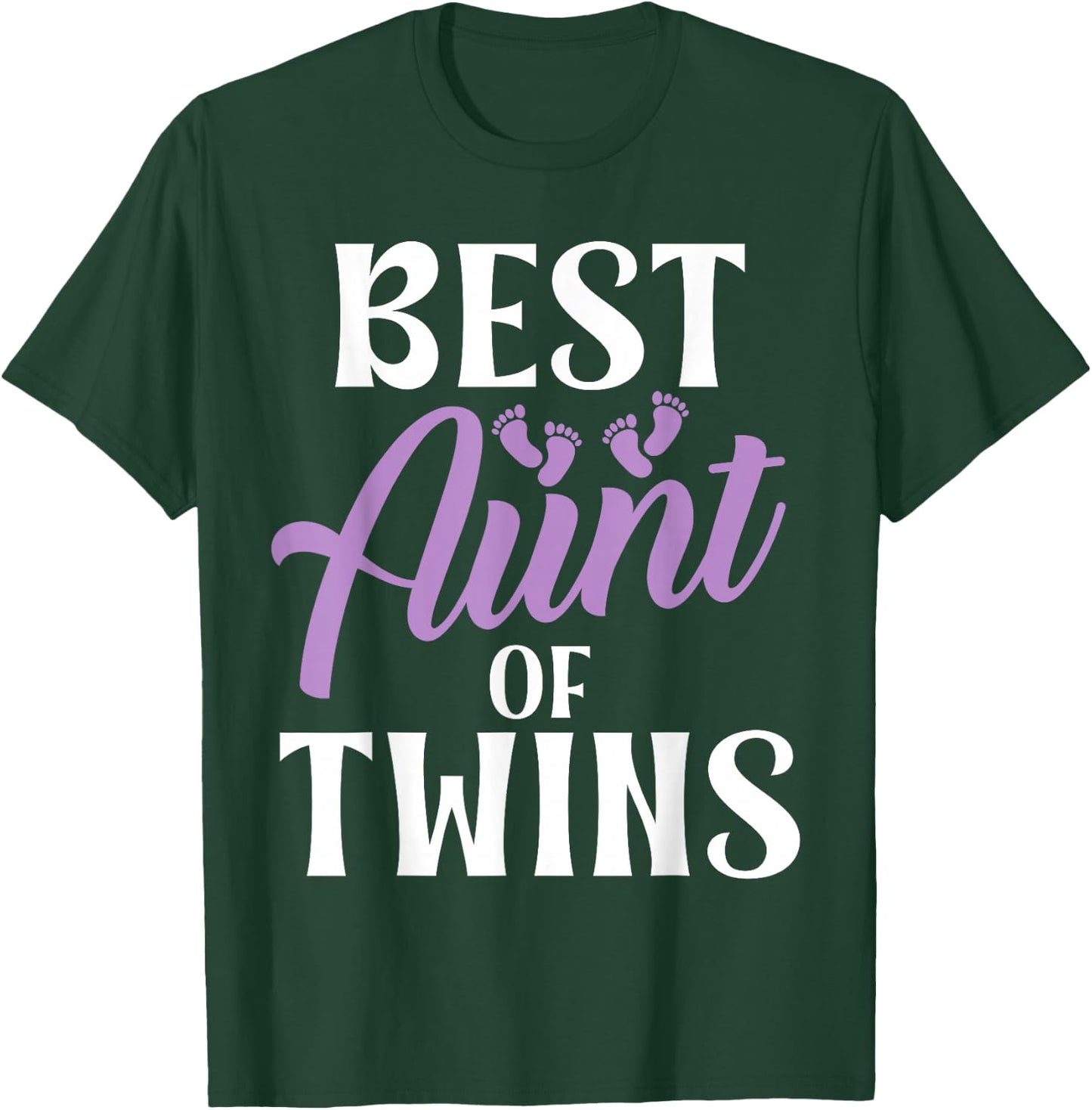 Best Aunt of Twins Aunt T-Shirt - T-Shirt | Forest