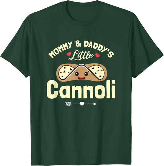 Mommy and Daddy's Little Cannoli Funny Toddler Italian Baby T-Shirt - T-Shirt | Forest